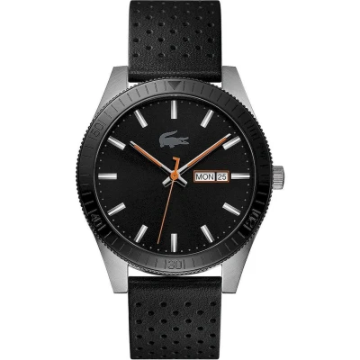 Afbeelding van Lacoste Legacy 2010982 Horloge Leer Zwart Ø 42 mm
