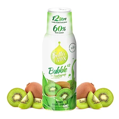 Afbeelding van FruttaMax Vruchtensiroopconcentraat Minder suiker met 60% fruitgehalte geschikt voor frisdrankautomaat 500ml (Kiwi)