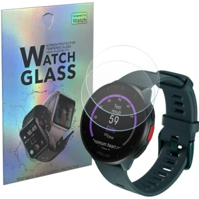 Afbeelding van PHONILLICO Gehard glas voor Polar Pacer/Polar Pacer Pro [2 stuks] displaybeschermfolie horloges, krasbestendig