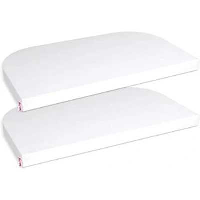 Afbeelding van babybay ® Jersey hoeslaken deluxe dubbelpak geschikt voor Maxi, Midi, Boxspring, Comfort en Plus modellen, wit