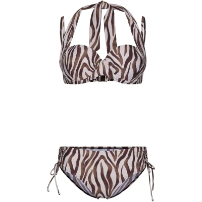 Afbeelding van Pastunette Bikini Safari Beugel Beige/Bruin 4 ways Maat 36