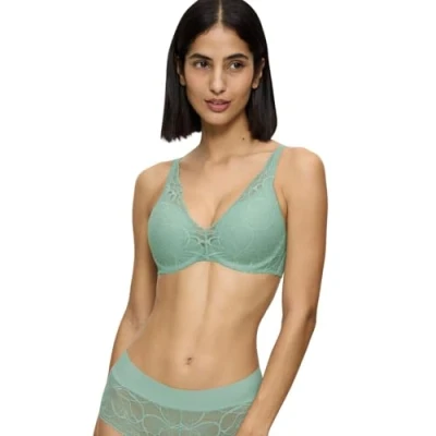Afbeelding van Triumph Dames Body Make up Illusion Lace Wp BH, blauw (Misty Turquoise), 85E