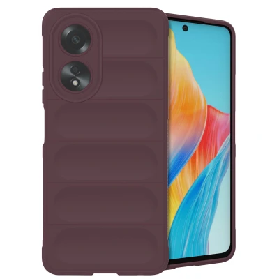 Afbeelding van Oppo A58 Hoesje Siliconen en TPU (zacht) iMoshion Softcase/Backcover Aubergine Telefoonhoesje