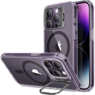 Afbeelding van ESR Classic Kickstand Telefoonhoesje geschikt voor Apple iPhone 14 Pro Max Hardcase Backcover Hoesje MagSafe Compatible Paars