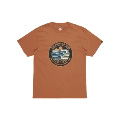 Afbeelding van Quiksilver Ev Three Seas Heren T shirt Eqyzt08051 cmn0 Kleur Bruin Maat S
