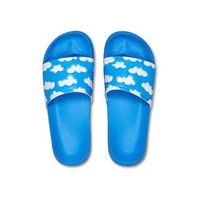 Afbeelding van Happy Socks Cloudy Pool Slide Blauw patroon Maat 36/37