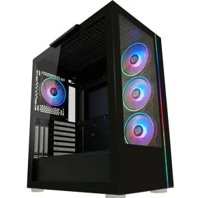 Afbeelding van LC Power 808B ON computerbehuizing Midi Tower Zwart