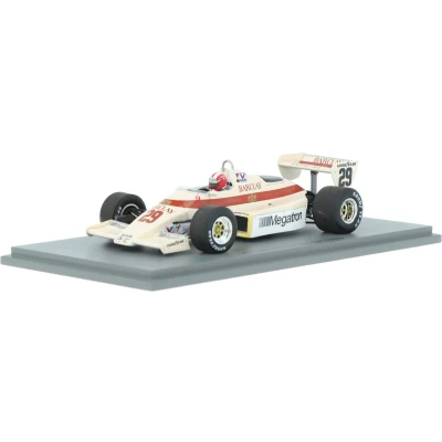Afbeelding van De 1:43 Diecast modelauto van Arrows A6 #29 Detroit GP 1983. coureur was M. Surer. fabrikant het schaalmodel is Spark.Dit model alleen online beschikbaar.