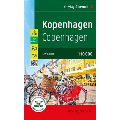 Afbeelding van Kopenhagen, Stadtplan 1:10.000, freytag &amp; berndt: City Pocket, Innenstadtplan, wasserfest und reißfest: PL 112 CP