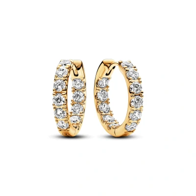 Afbeelding van Pandora 263002C01 Oorringen Sparkling Row Eternity zilver zirconia