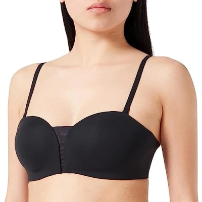 Afbeelding van Triumph voorgevormde strapless bh zonder beugel Flex Smart zwart