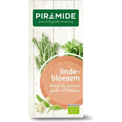 Afbeelding van 6x Piramide Kruidenthee Bio Lindebloesem 20 stuks