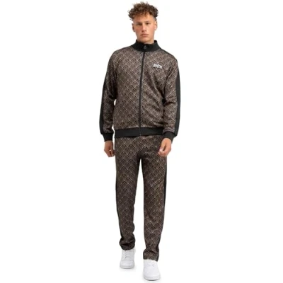Afbeelding van BENLEE Art Deco Trainingspak voor heren, normale pasvorm, zwart/goud, L