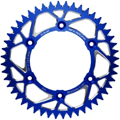 Afbeelding van RFX Pro Series Elite Aluminium Achtertandwiel Blauw 51 tanden TM Racing EN125 EN300 MX125 MX250 2000 2022 EN144 MX144 2007 EN250