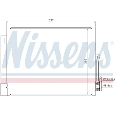 Afbeelding van Nissens Airco condensor 940156