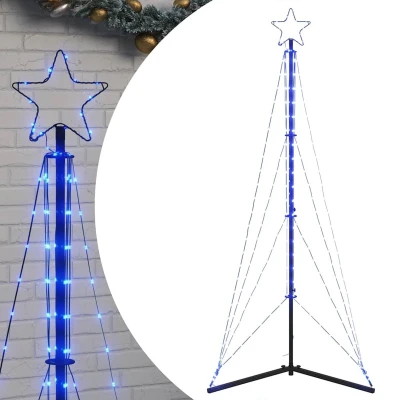 Afbeelding van vidaXL Kerstboomverlichting 363 blauwe LED&#039;s 182 cm