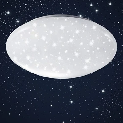 Afbeelding van B.K.Licht LED Plafondlamp kinderkamer lamp sterrenhemel effect Ø29cm 4.000K 1200LM 12W