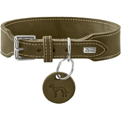 Afbeelding van Hunter Hondenhalsband Aalborg Extra Breed Olive