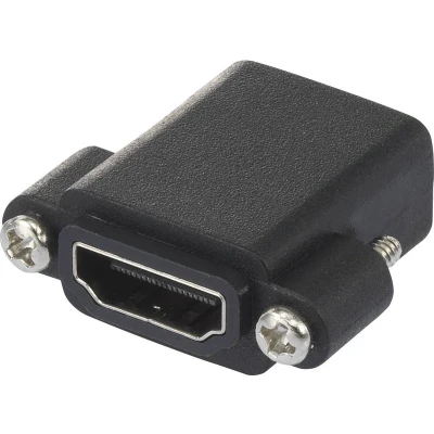 Afbeelding van SpeaKa Professional SP 9082612 HDMI Adapter [1x bus 1x bus] Zwart Schroefbaar