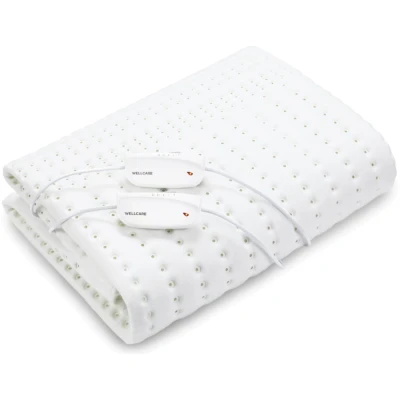 Afbeelding van Wellcare WE167UBATHD Elektrische warmte deken 2P Eco Fleece 120 min timer Extra voetwarmte 160 x 150 cm 4D DWF