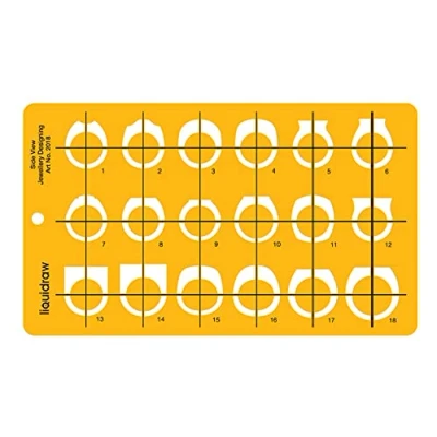 Afbeelding van Liquidraw sjablonen voor het ontwerpen van sieraden Stencil, maken Ontwerpinstellingen