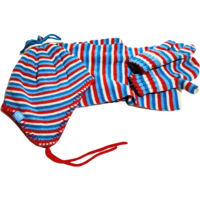 Afbeelding van Starling Kinder Winterset rood/wit/blauw gestreept