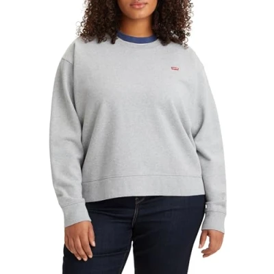 Afbeelding van Levi&#039;s Plus Standard Sweatshirt Met Ronde Hals Grijs Dames Maat 42 44