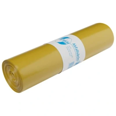 Afbeelding van Vuilniszakken gele zak DEISS PREMIUM 70, 90 of 120 Liter, 70 geel, 1