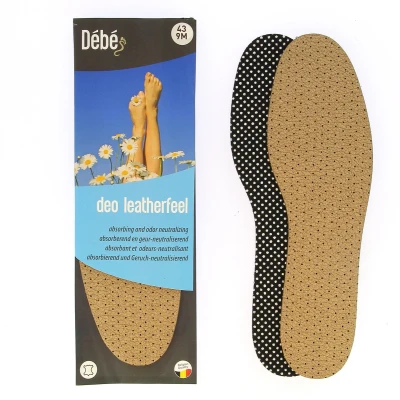 Afbeelding van DEBE Deo leatherfeel Inlegzool van ledervezel en actieve kool 36 46