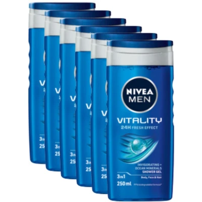Afbeelding van 6x Nivea Vitality Douchegel 250ml kopen? Nu in de aanbieding bij Voordelig