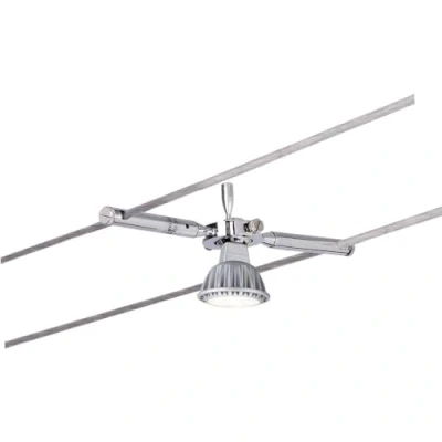 Afbeelding van Paulmann 94147 kabelsysteem kabelverlichting Togo chroom aanvulling voor spot max. 10 W GU5,3 draadkabelsysteem zonder lampen