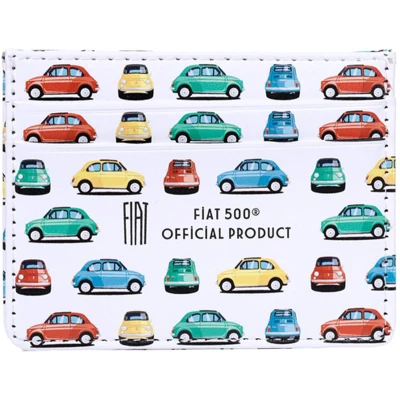 Afbeelding van Kaarthouder Fiat500 Retro Stoffen RFID bescherming 7,5x10x0,2cm