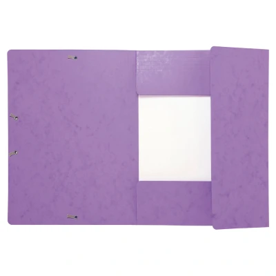 Afbeelding van Exacompta Verzamelmap (Manila karton, DIN A4, Maxi capaciteit, elastiek, 3 kleppen, 425g) 1 Stuk stuks. paars