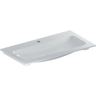 Afbeelding van Geberit iCon Light meubelwastafel slim rim wit (90 x 48 cm) 1