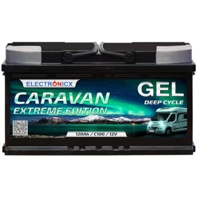Afbeelding van Electronicx Caravan Extreme Edition Zonneaccu, 12 V, 120 Ah, Gel Accu Voor