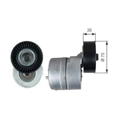 Afbeelding van Gates Spanrol (poly) V riem T39353