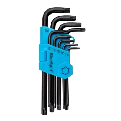 Afbeelding van BlueSpot Tools 15305 9PCE Lange Arm Torx Key Set (T10 T50)