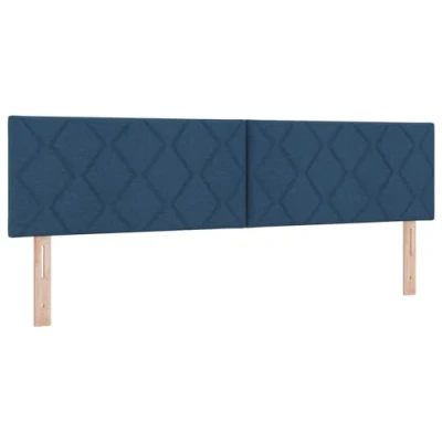 Afbeelding van vidaXL LED Hoofdbord in Blauw met Diamantpatroon 180 cm