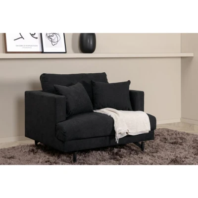 Afbeelding van Svea Ruma fauteuil zwart Stof