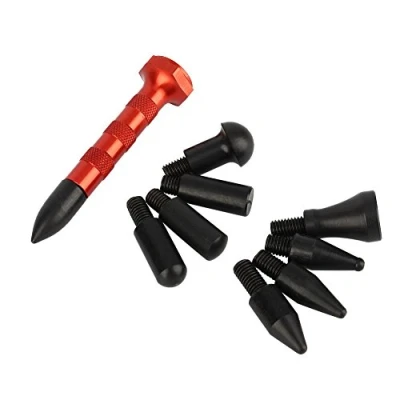 Afbeelding van 10 stks Hail Removal Pen Auto Pijnloze Dent Repair Tools Tap Down Knockdown Kit met 9 koppen Deuk reparatie gereedschap
