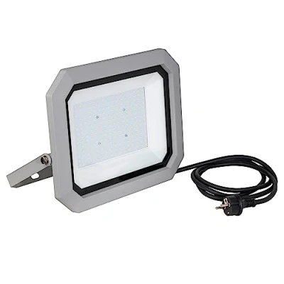 Afbeelding van as Schwabe Slimline Chip LED Arbeitsleuchte 120 W Profi Baustrahler Spot geeignet als Werkstattstrahler Mobile Leuchte für Innen und Außenbeleuchtung IP65 Silber I 46465
