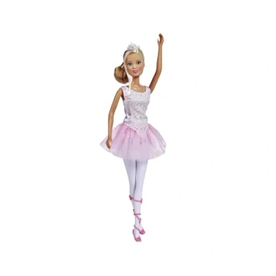 Afbeelding van Simba pop Steffi Love Ballerina meisjes 29 cm roze/wit