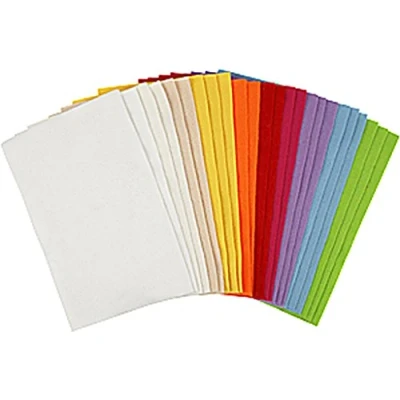 Afbeelding van Creotime hobbyvilt vellen 20 x 30 cm vilt 24 stuks