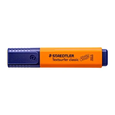 Afbeelding van STAEDTLER Markeerstift Textsurfer classic, oranje, groot inktgeheugen, lange markeerprestaties en levensduur, in seconden droog, wigpunt 1 5 mm, 10 markeerstiften, 364 C 400