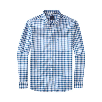 Afbeelding van OLYMP Casual Regular Fit Overhemd blauw/wit, Ruit