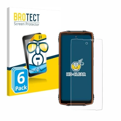Afbeelding van BROTECT Screenprotector voor Blackview BV8200 Folie Beschermfolie transparant (6 Stuks)