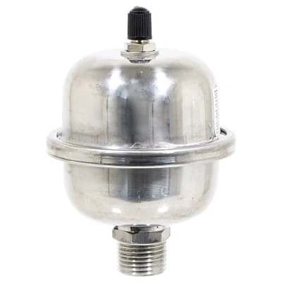 Afbeelding van SPARES2GO Mini expansievat schokdemper drinkbaar water hamer pijp geluidsstop (1/2&quot; BSP, 0,5L)