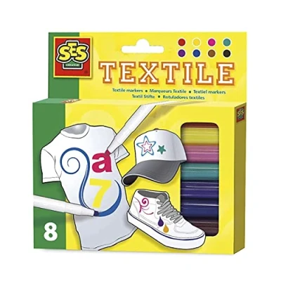 Afbeelding van Ses Creative Textielstiften 8 Stuks