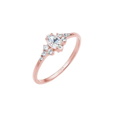 Afbeelding van Elli Classic Ring Rose goldcoloured, Dames, Maat: 54, gold coloured
