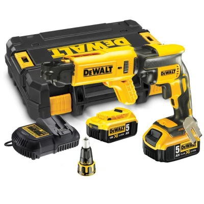 Afbeelding van DeWALT DCF620P2K 18V Li ion accu gipsschroefmachine set (2x5.0Ah) in TSTAK koolborstelloos